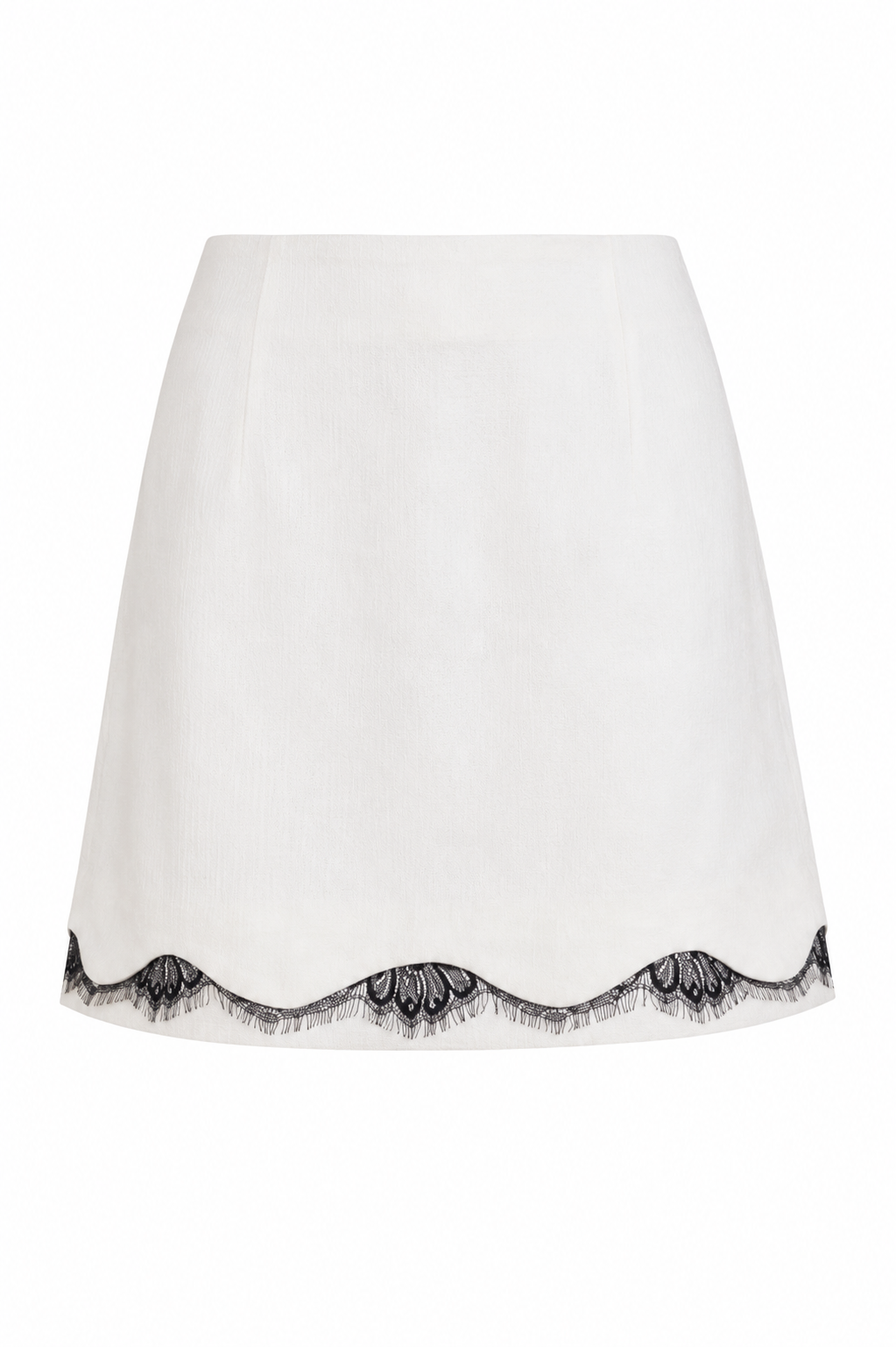 Bone Straight Mini Skirt (Crafted-to-Order)
