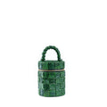 WOVEN BARREL BAG GREEN (PREORDER)