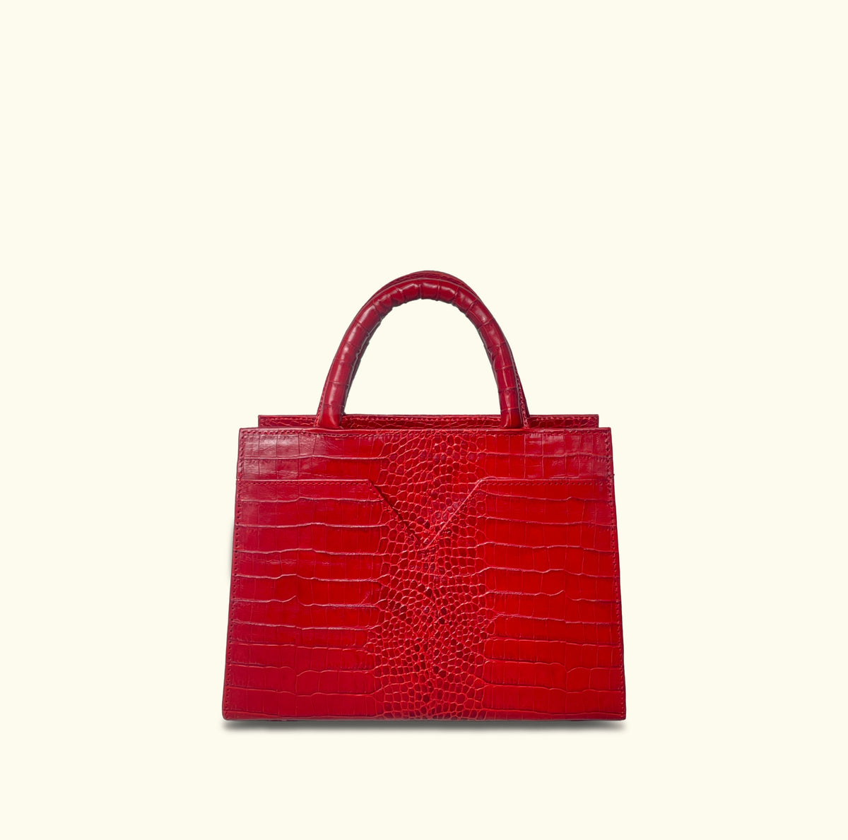SST Madame Red Leather Hand Bag (116)(B)