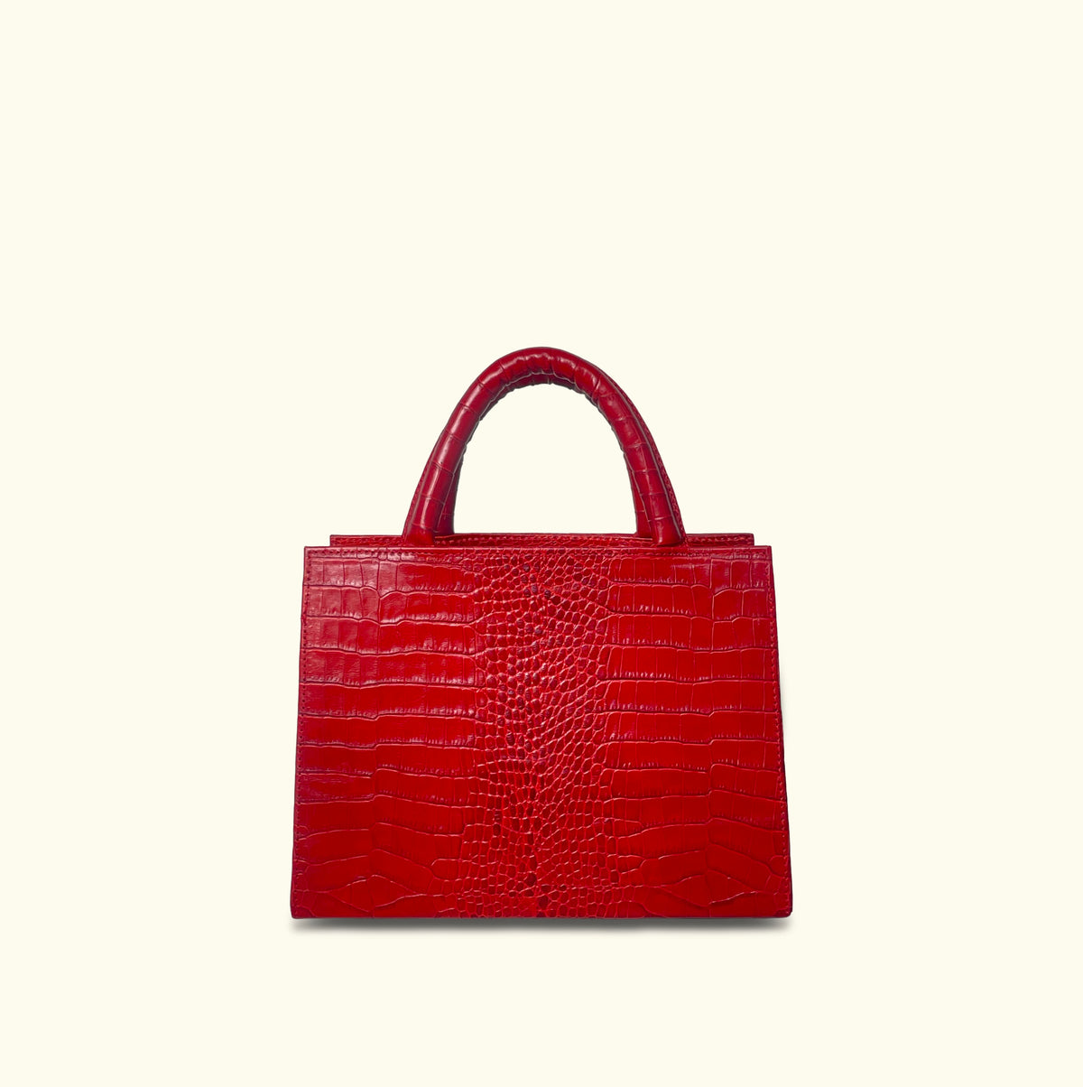SST Madame Red Leather Hand Bag (116)(B)