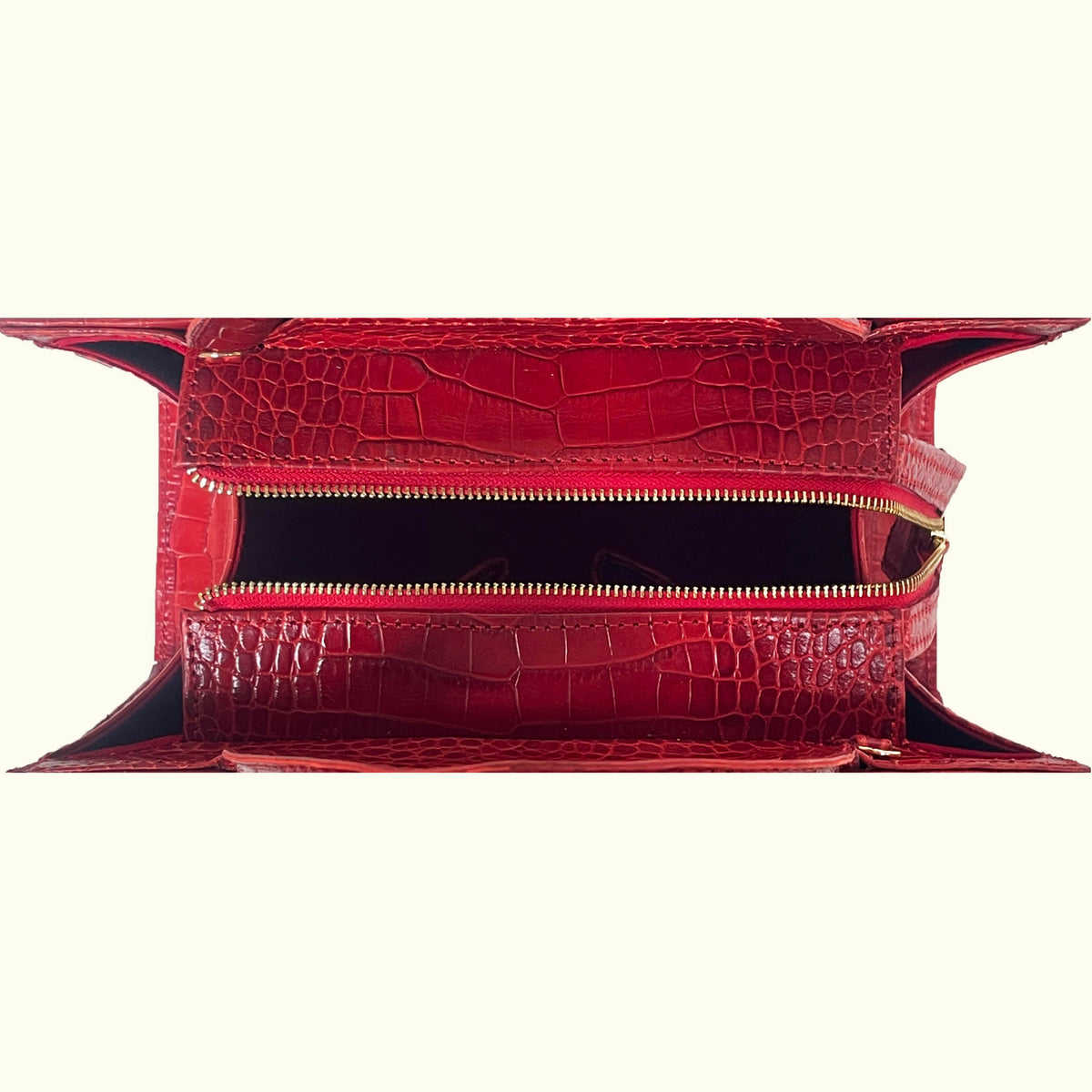 SST Madame Red Leather Hand Bag (116)(B)