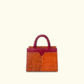SST Classic Orange & Red Ayers Snake Leather Bag