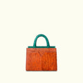 SST Classic Teal & Orange Ayers Snake Leather Bag