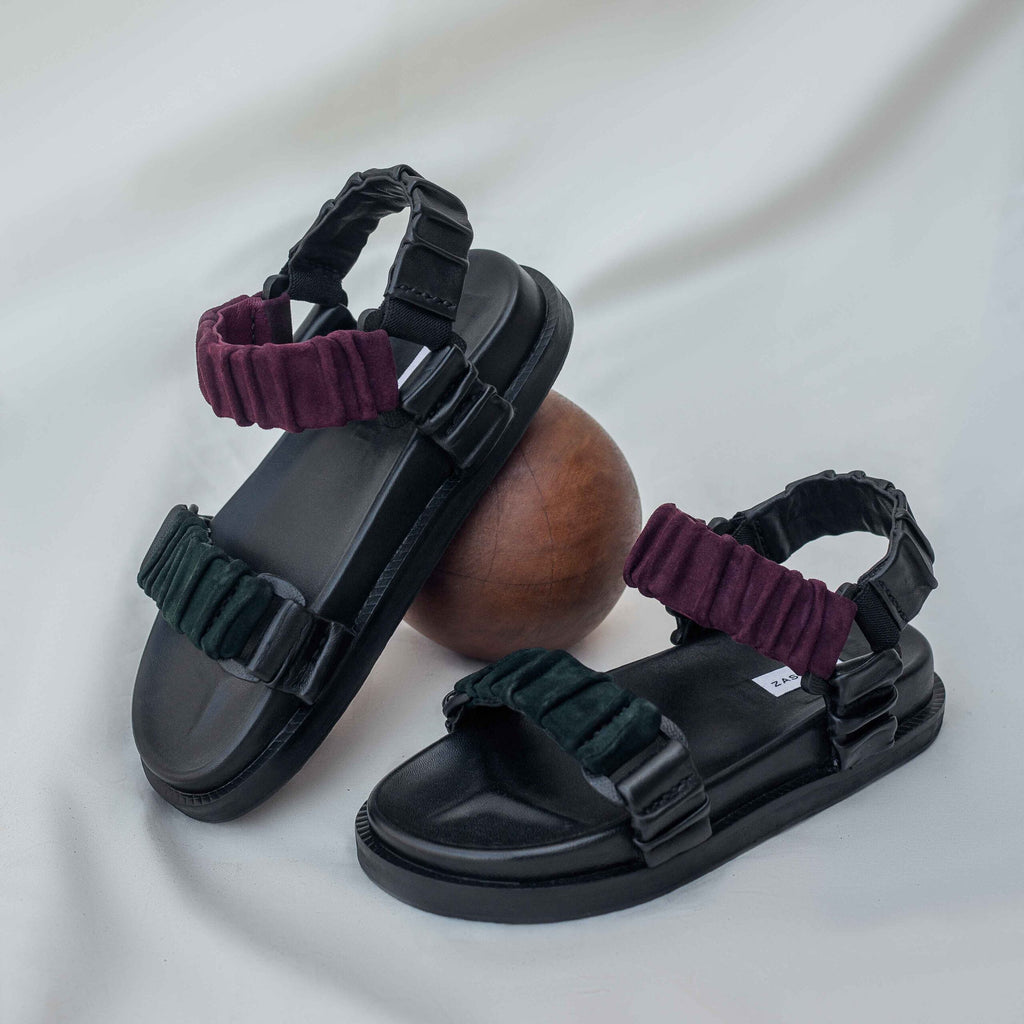 Avery Sandals Gunmetal (Preorder)