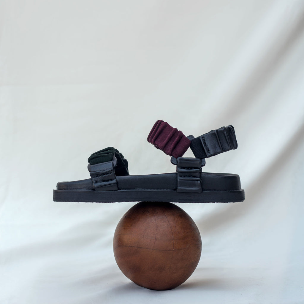 Avery Sandals Gunmetal (Preorder)