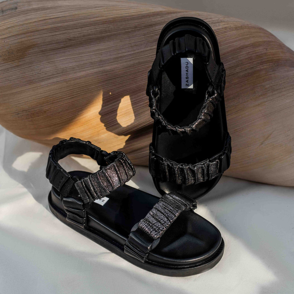 Avery Sandals Gunmetal (Preorder)