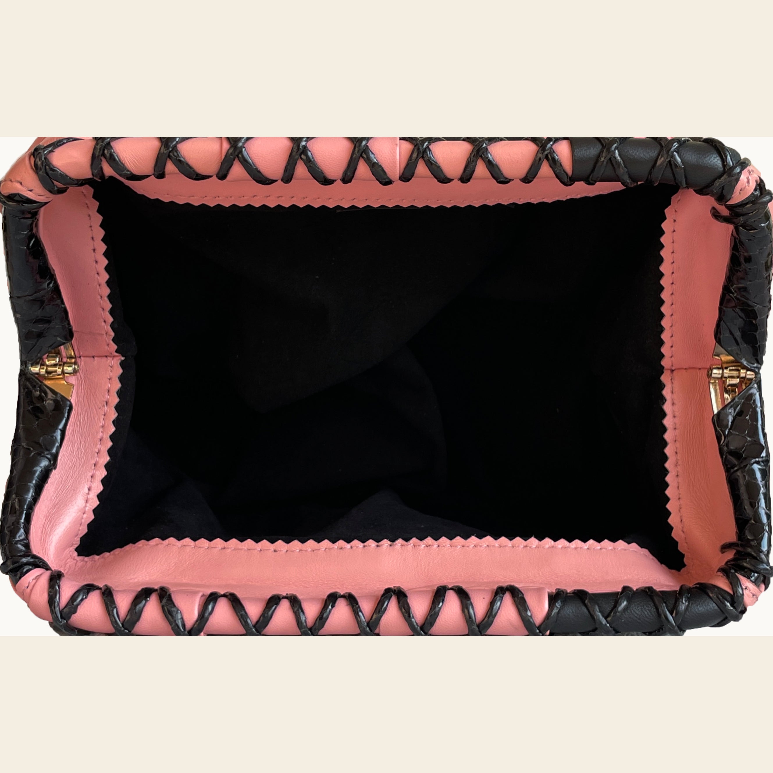 Heatwave Woven leather shoulder bag