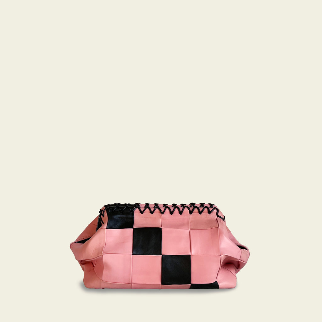 Heatwave Woven leather shoulder bag