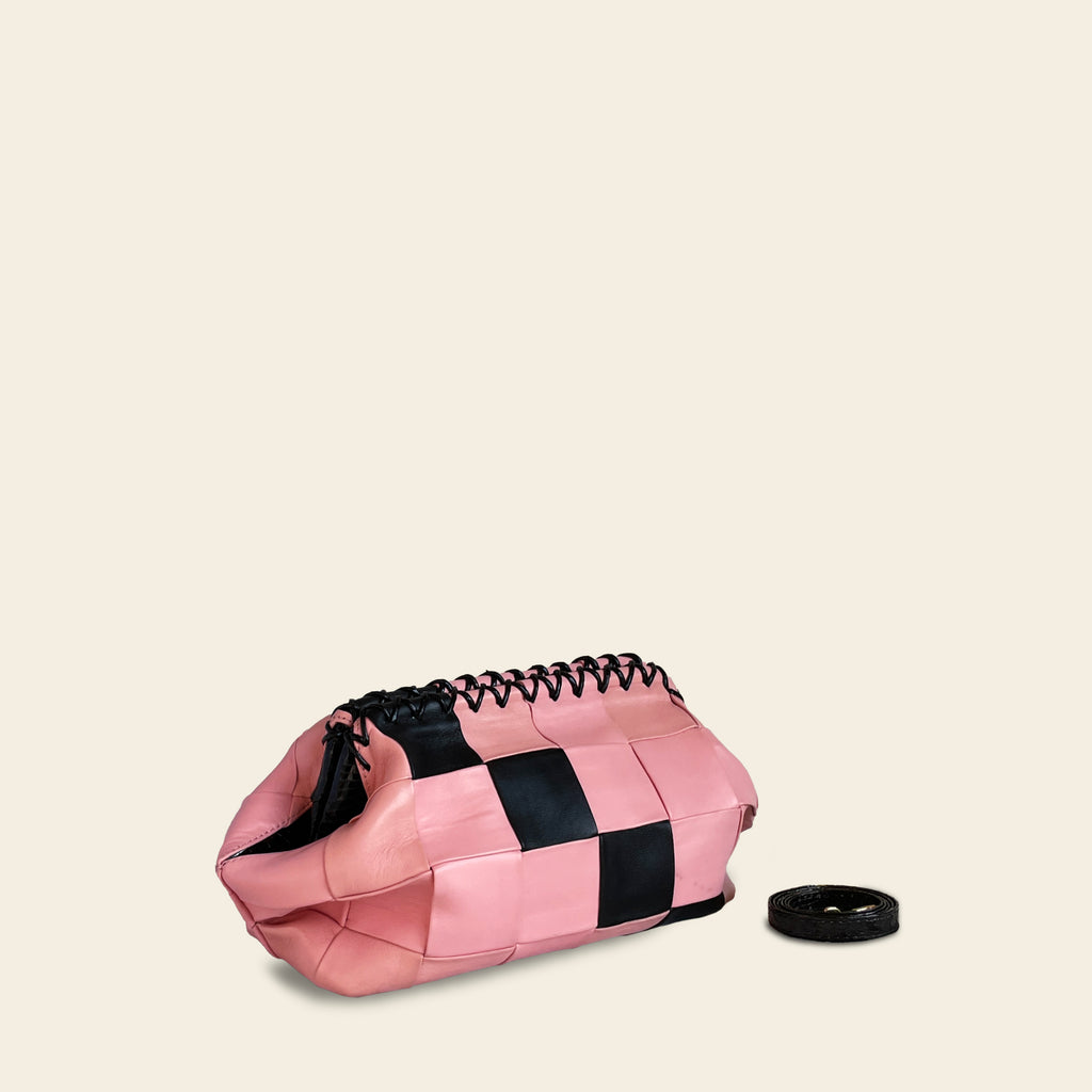 Heatwave Woven leather shoulder bag