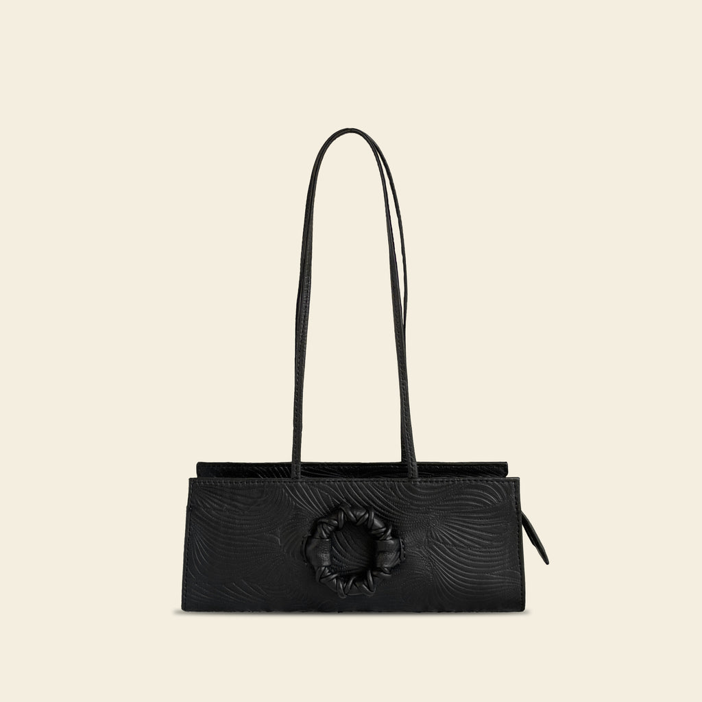 OFF-DUTY - Laser-printed leather shoulder bag
