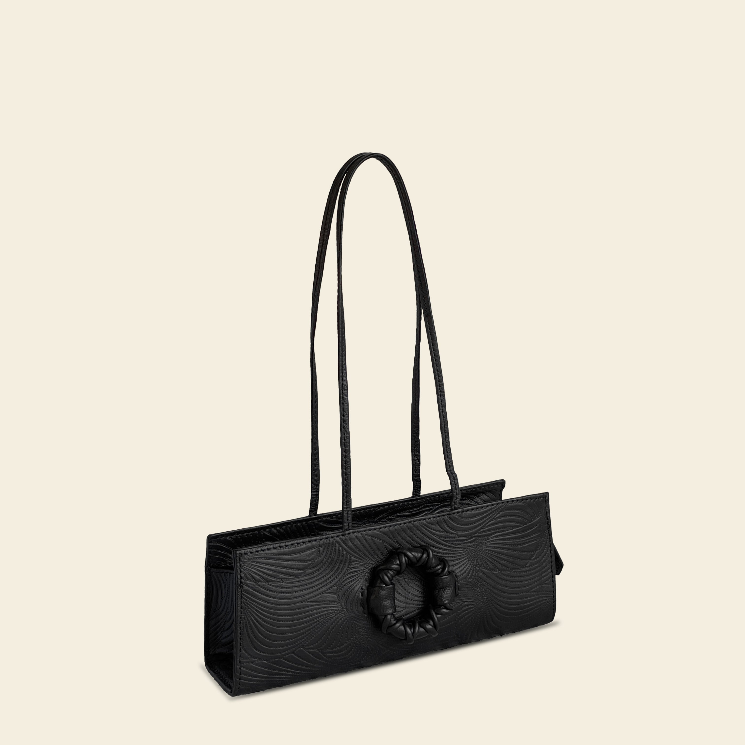 OFF-DUTY - Laser-printed leather shoulder bag