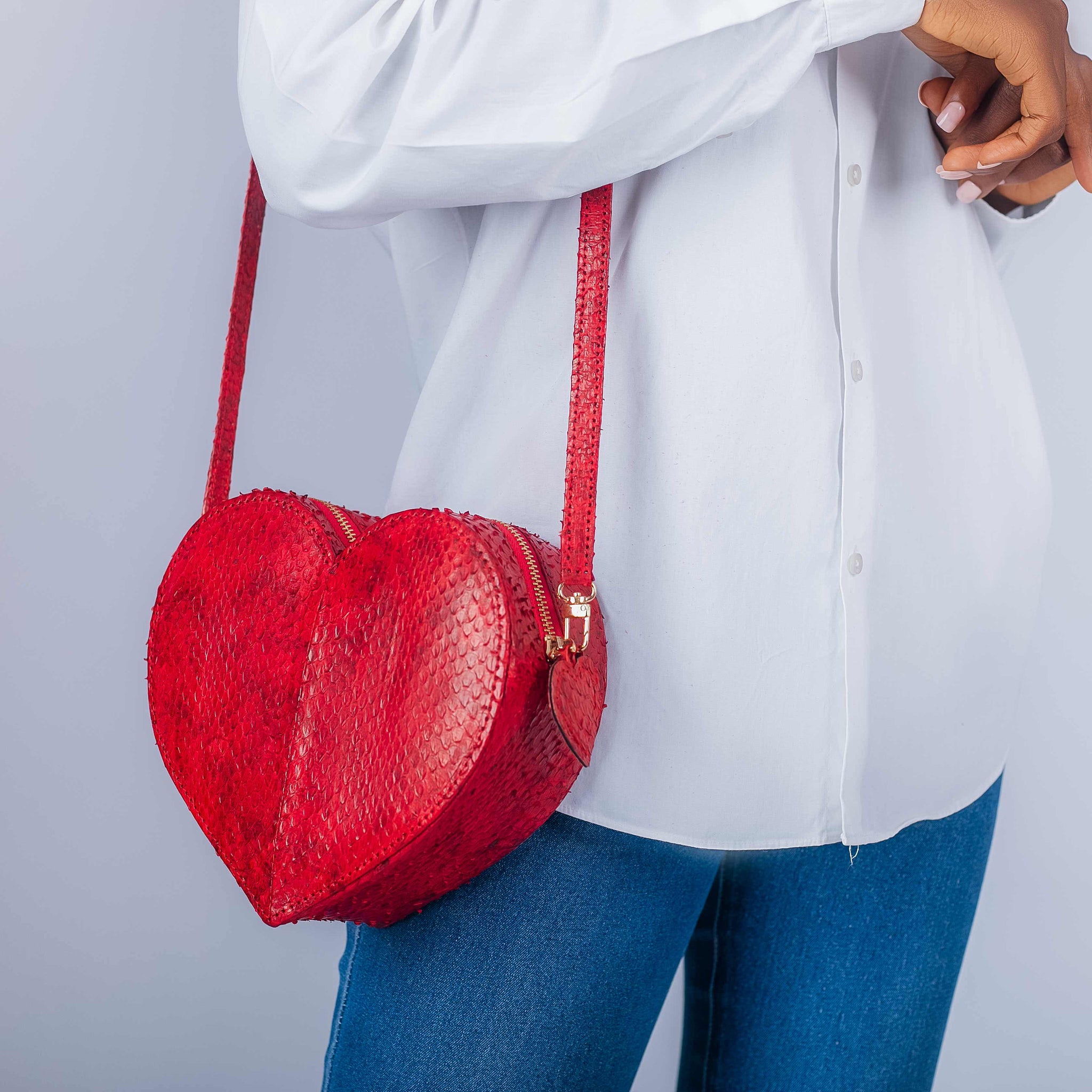 Love Heart Bag Red