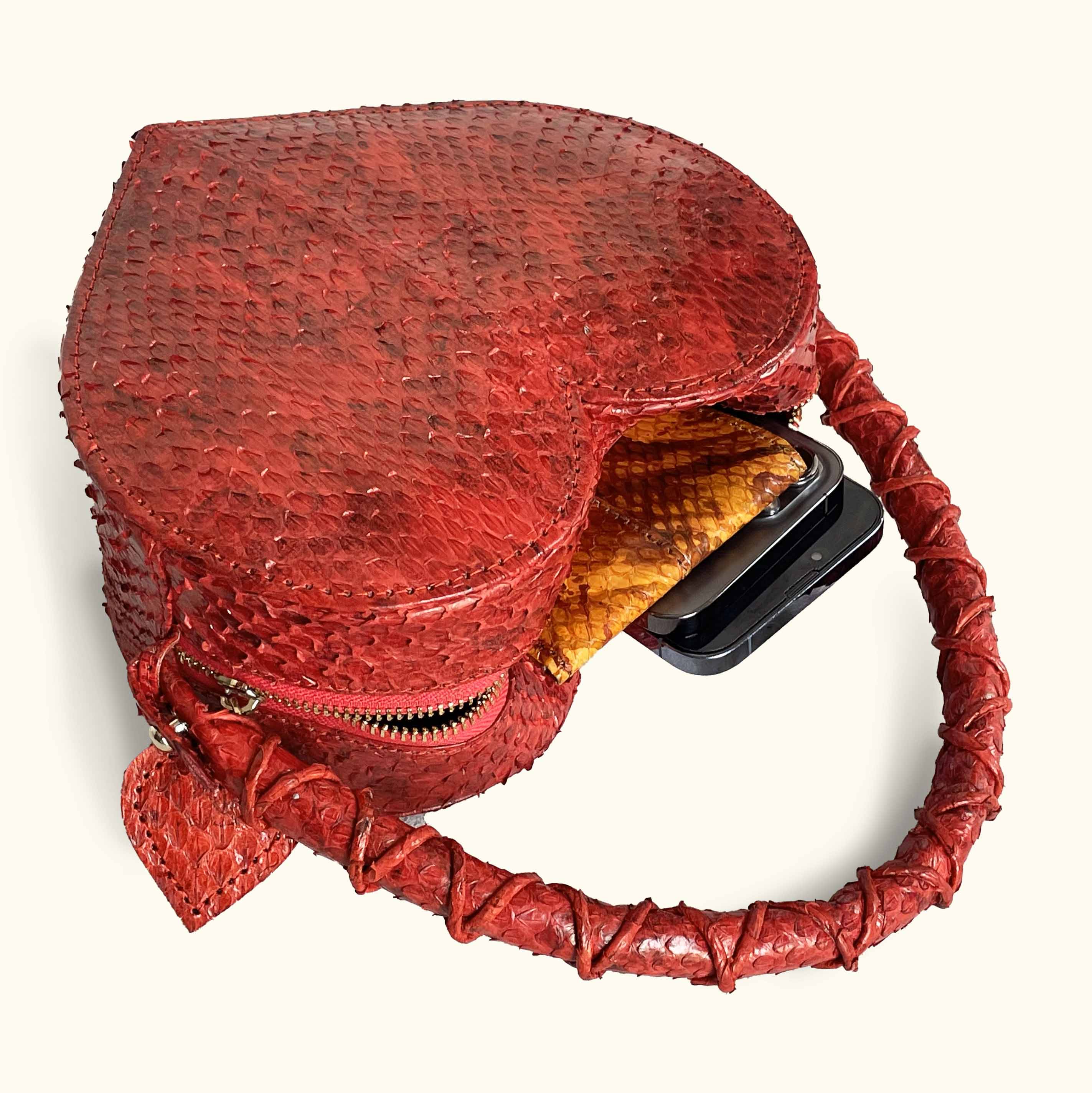 Love Heart Bag Red