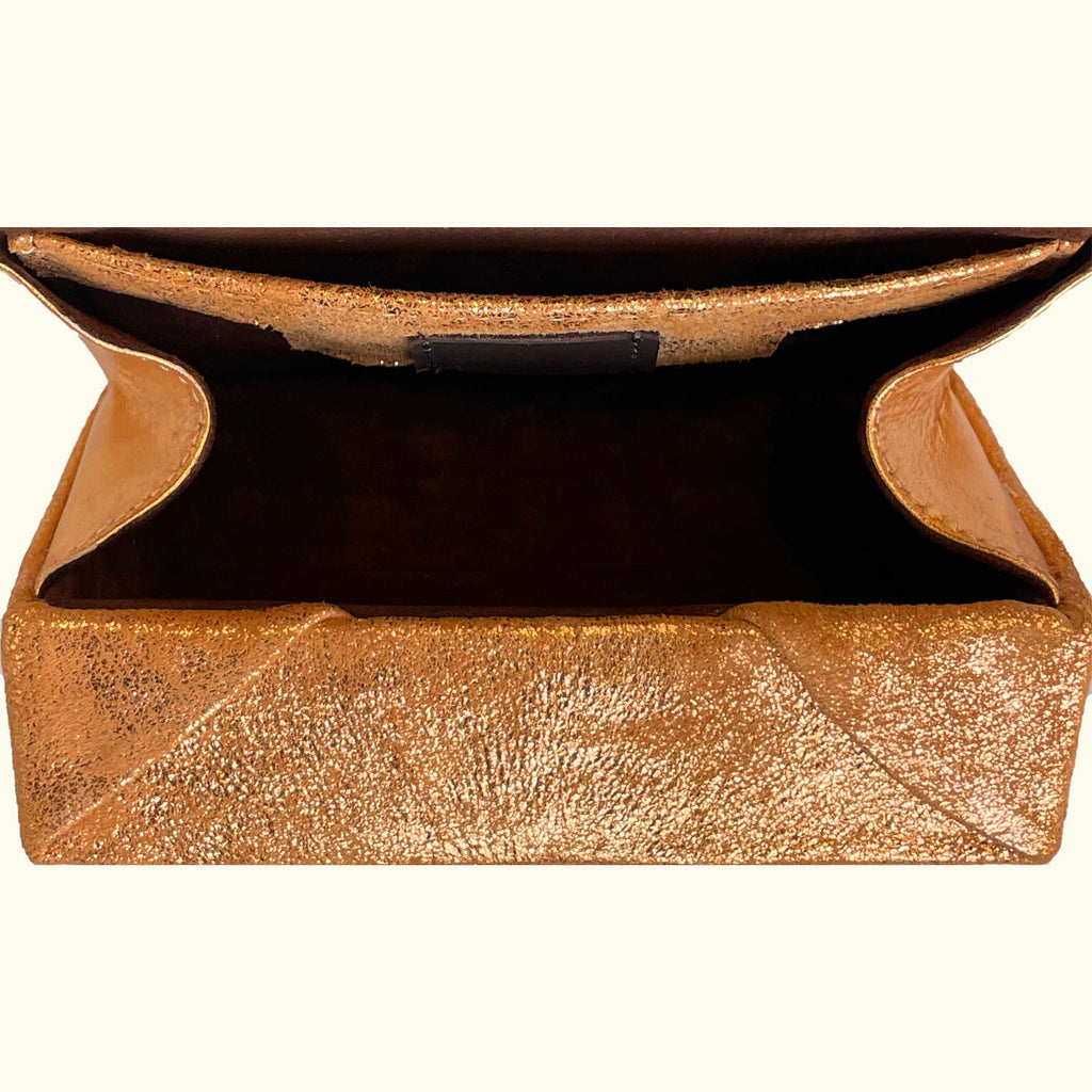 The Gather Box Clutch Mini Orange