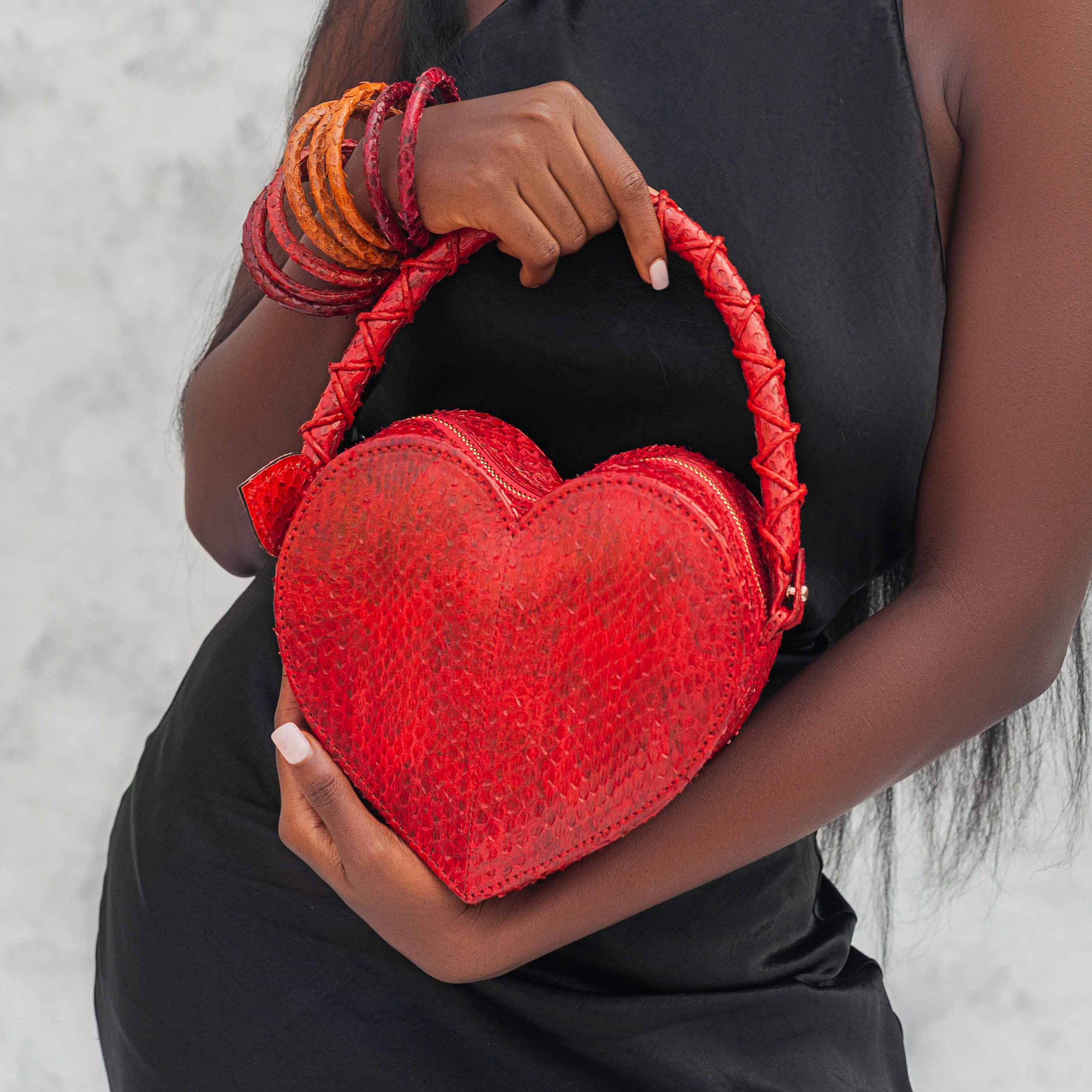 Love Heart Bag Red