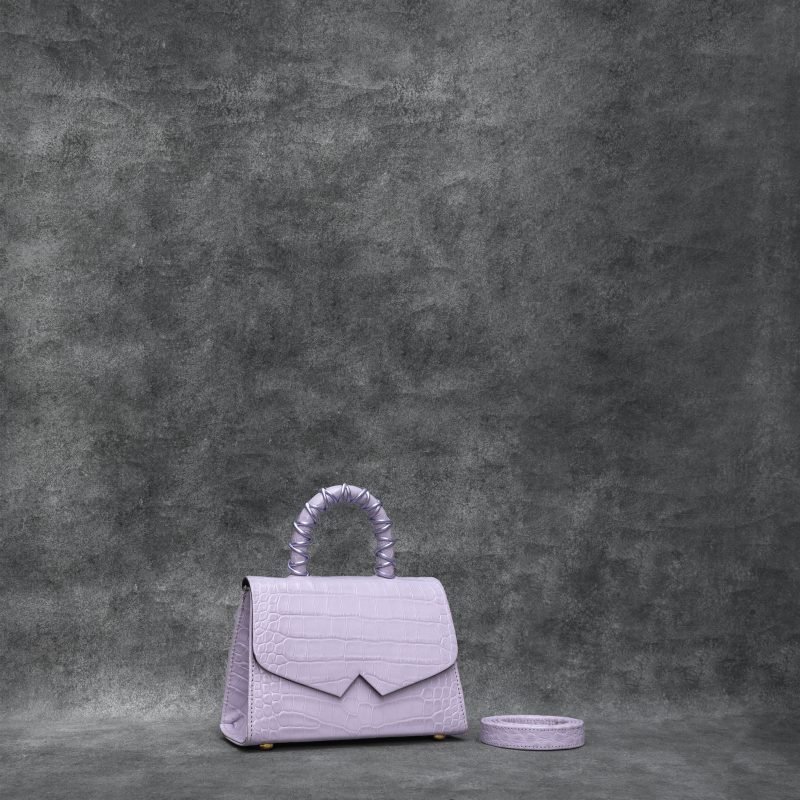 Alpha Classic 2.0 Lilac Crocodile Embossed Leather
