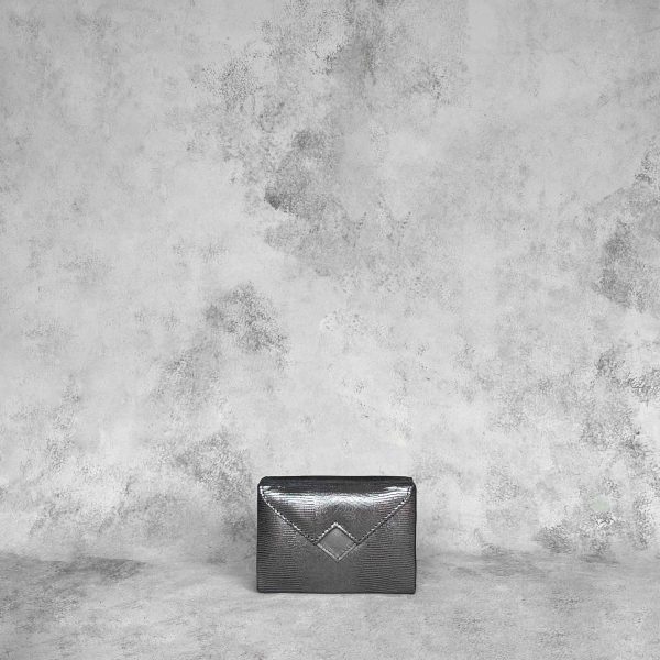 Box Clutch Mini Silver
